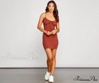 What's The Scoop Charming Ribbed Knit Mini Dress