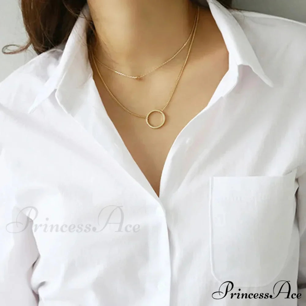 White Cotton Extended Sleeve Informal Women's Top