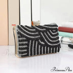 White Diamond Marriage Evening Clutch Wristlet