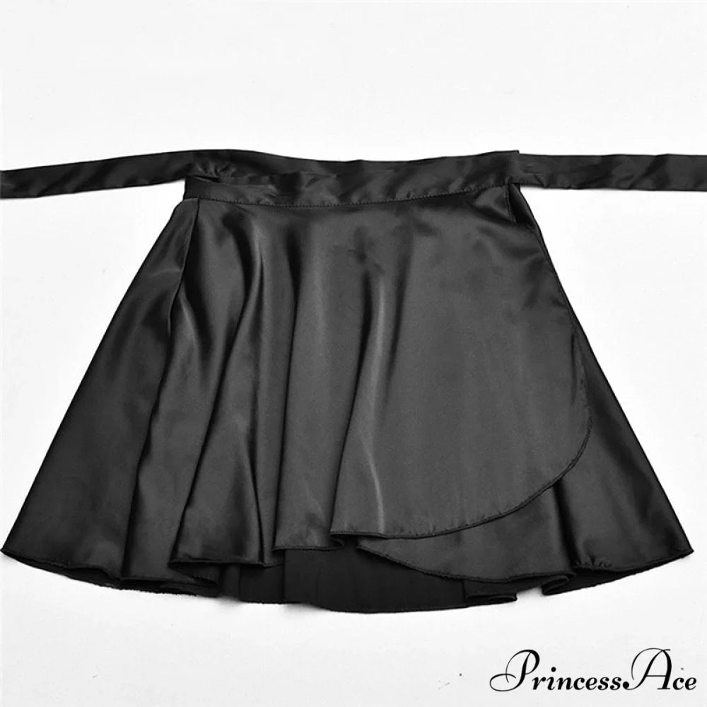 White Elegant Satin Skirts