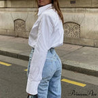 White Informal Ivory Blouse Workplace Woman Blouse