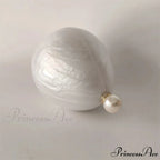 White Oval Egg Acrylic Box Bridal Messenger Clutch Bag