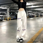 White Tall Waist Urban Pants