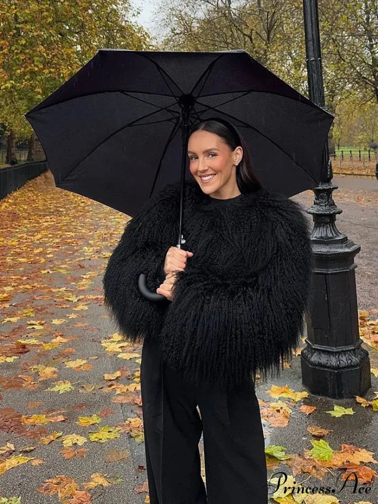 White Thick Cropped Jacket