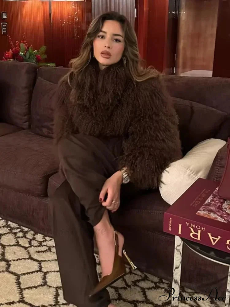 White Thick Cropped Jacket