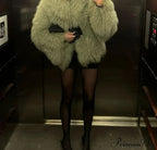 White Thick Cropped Jacket