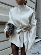 White Woolen Brief Jacket