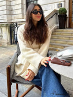 White Woolen Mix Short Coat