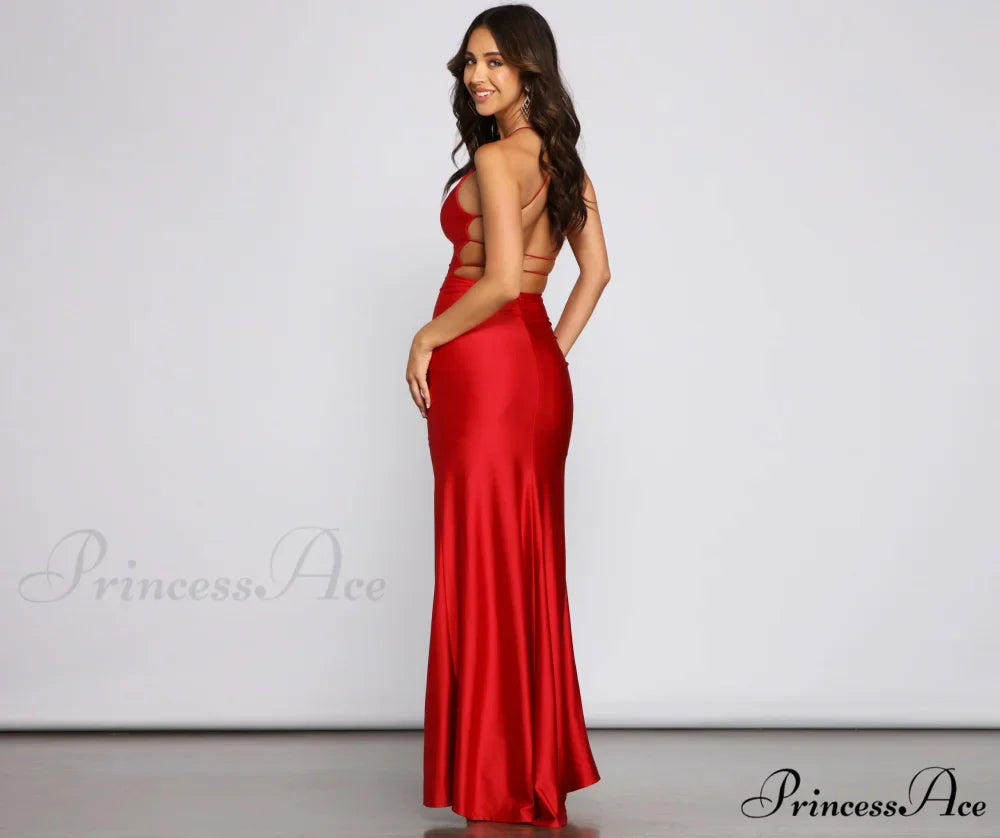 Whitney Formal Stylish High-Slit Mermaid Dress