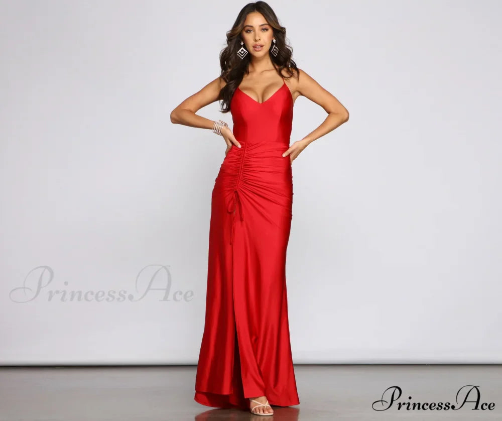 Whitney Formal Stylish High-Slit Mermaid Dress