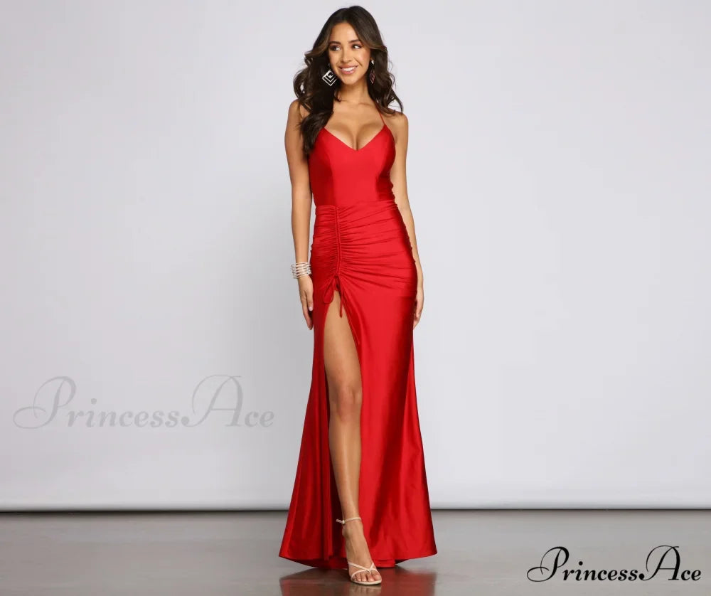 Whitney Formal Stylish High-Slit Mermaid Dress