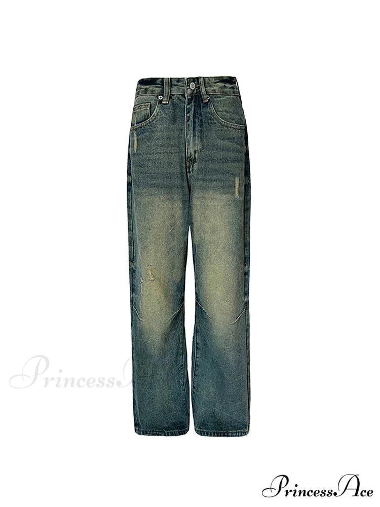 Wide Y2k Vintage Baggy Distressed Streetwear Denim Jean