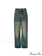 Wide Y2k Vintage Baggy Distressed Streetwear Denim Jean