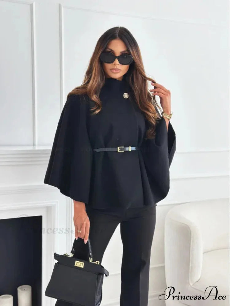 Winter Bat Sleeve Canopy Coat