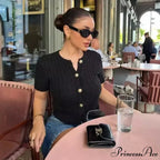 Winter Knit Ribbed Short Sleeve Cardigan