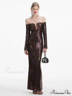 Winter Mesh Patchwork Party Dress