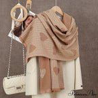 Winter Plaid Cashmere Poncho Tassel Scarf - Luxury Warm Thickened Unisex