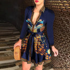 Women Chain Print Sleeveless Dress