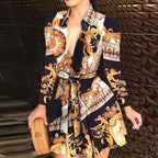 Women Chain Print Sleeveless Dress