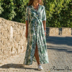 Women Chiffon Button Shirt Dress