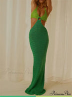 Women Party Hollow Out Maxi Dress