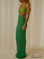 Women Party Hollow Out Maxi Dress