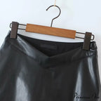 PU Leather Mini Skirt
