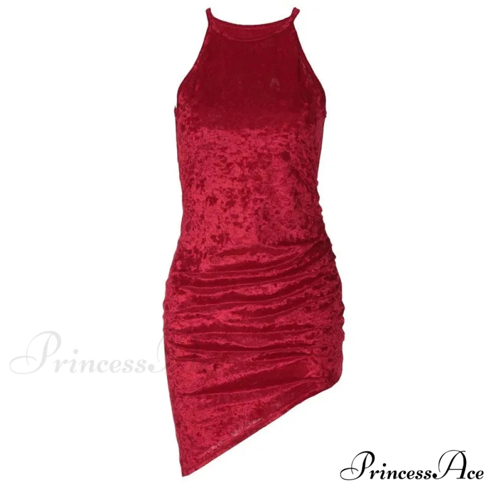 Women's Elegant Halter Neck Print Bodycon Mini Dress