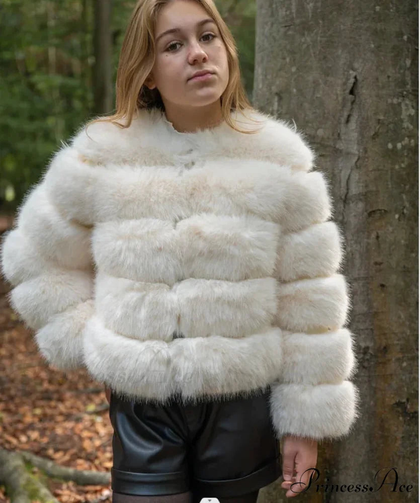 Women's Fox Fur European Urban Jacket