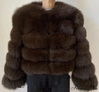 Women's Fox Fur European Urban Jacket