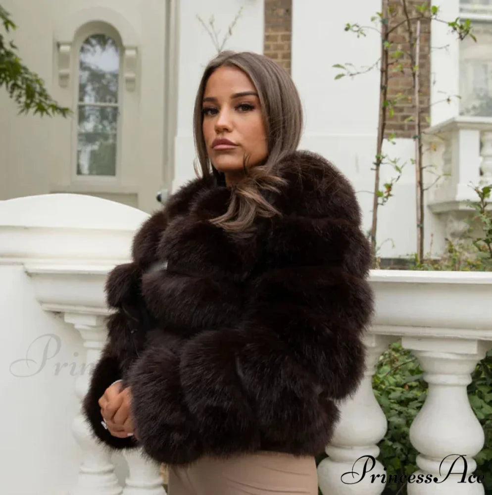 Women's Fox Fur European Urban Jacket