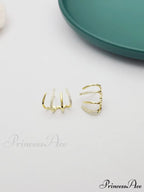 Women's Geometric One-piece Four-claw Design Earrings