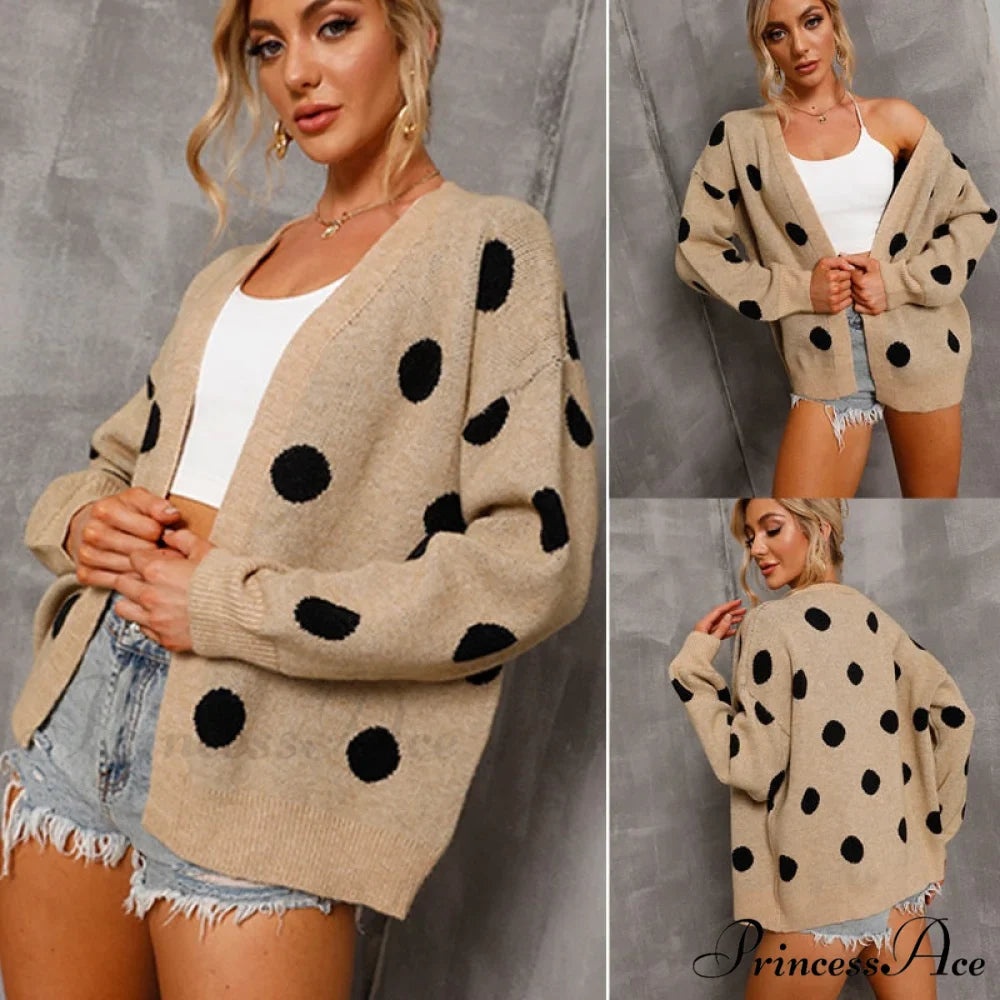 Women's Knitted Sweater Coat Long Sleeve Cardigan