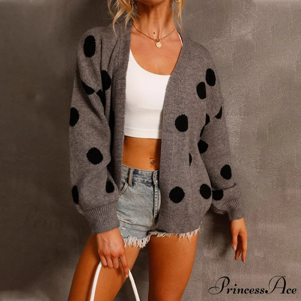 Women's Knitted Sweater Coat Long Sleeve Cardigan