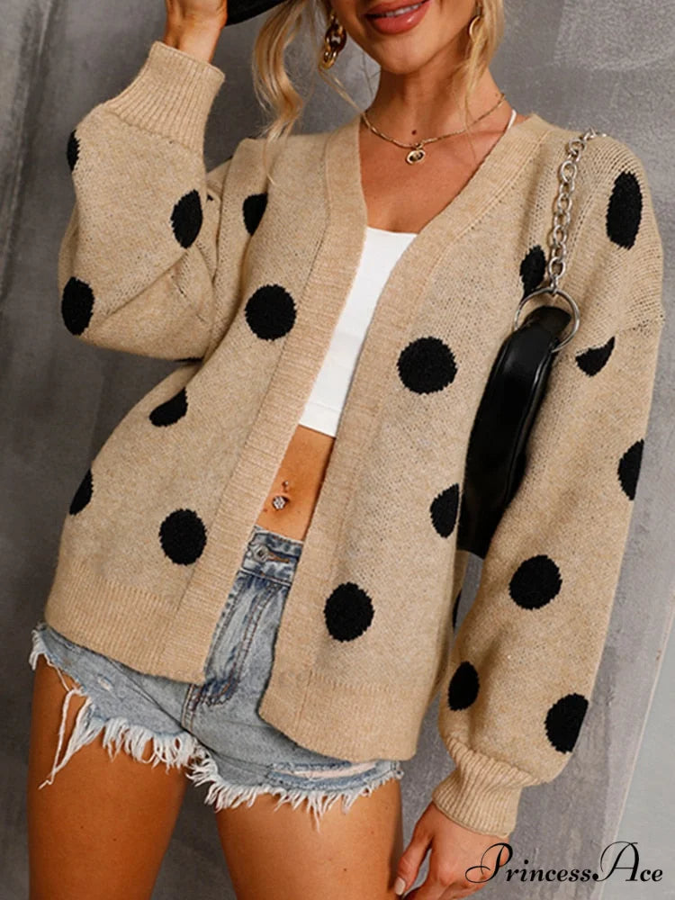 Women's Knitted Sweater Coat Long Sleeve Cardigan