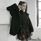 Women's Style Mesh Stitched Plaid Warm High-waisted Fluffy Daily Thick Personality Mini Skirt