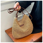 Women's Summer Straw Crossbody Shoulder Purse