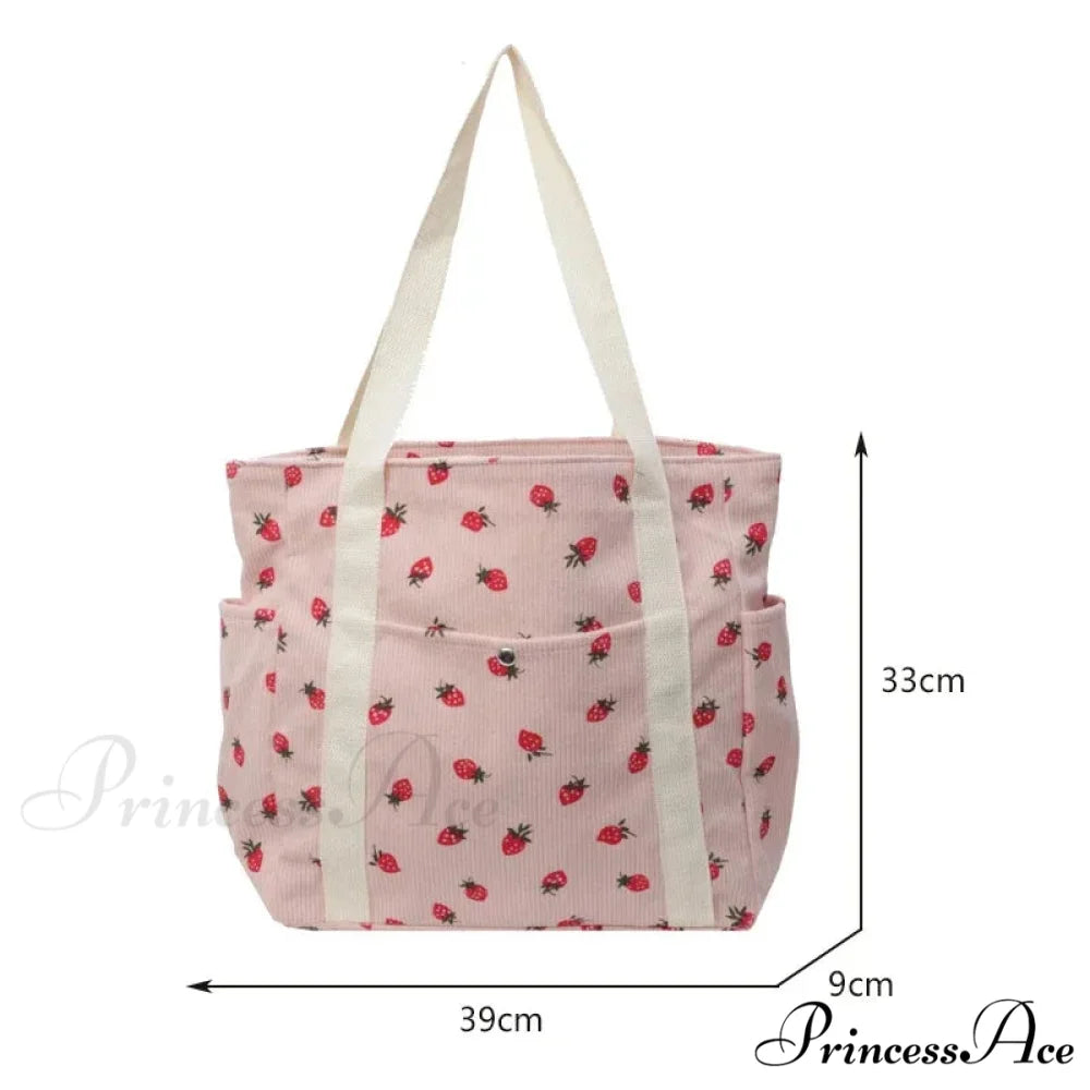 Woodland Ribbed Basic Shoulder Bag