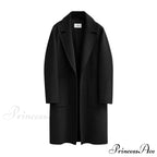 Wool Baggy Long Solid Simple All-match Overcoat