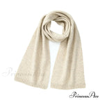 Wool Blend Solid Knitted Minimalist Imitation Cashmere Scarf