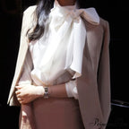 Work Style OL Elegant Puff Sleeve Blouse