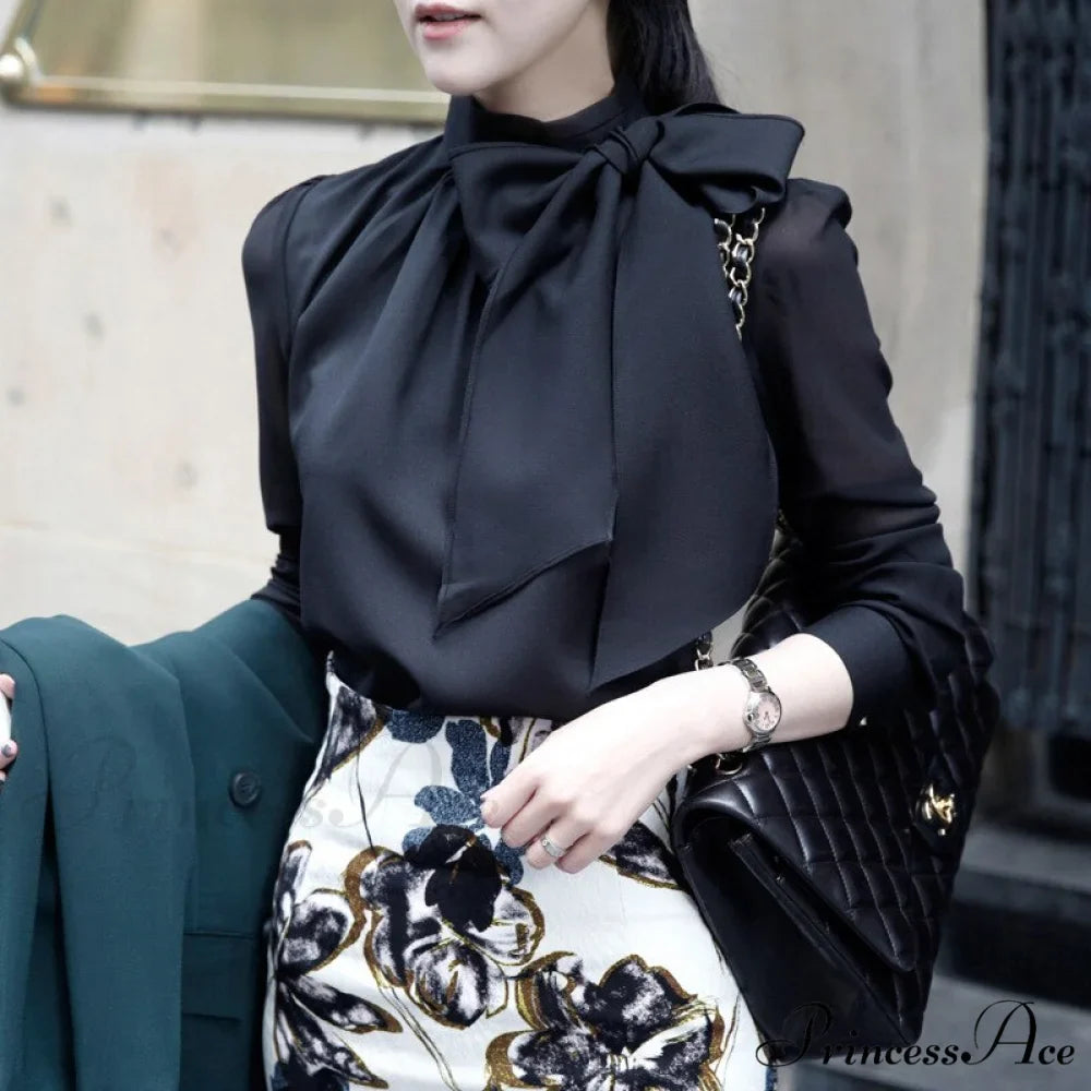 Work Style OL Elegant Puff Sleeve Blouse