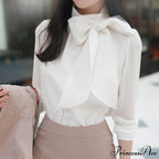 Work Style OL Elegant Puff Sleeve Blouse