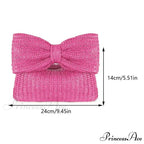 Woven Bow Purse Wristlet