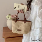 Woven Rattan Summery Crossbody
