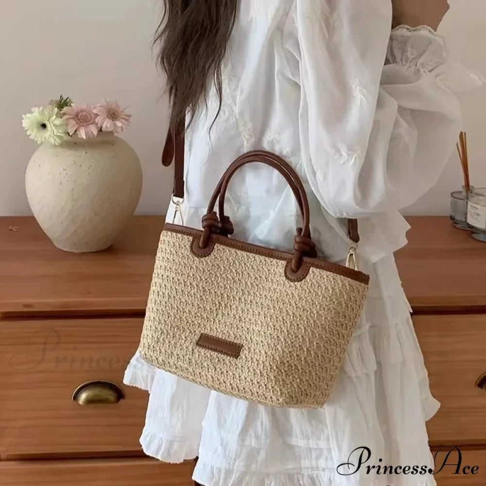 Woven Rattan Summery Crossbody