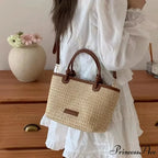 Woven Rattan Summery Crossbody