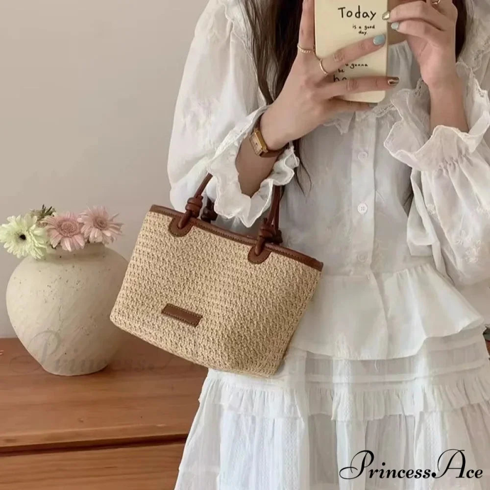 Woven Rattan Summery Crossbody