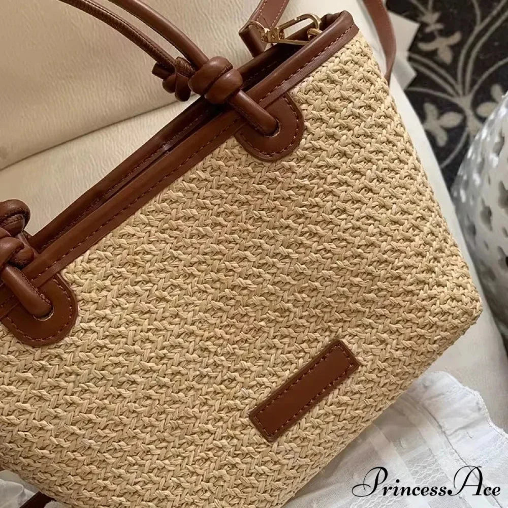 Woven Rattan Summery Crossbody