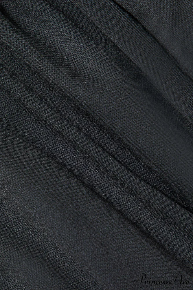 Wrap Ruched Slit Deep Graceful V-neck Sleeveless Maxi Dress